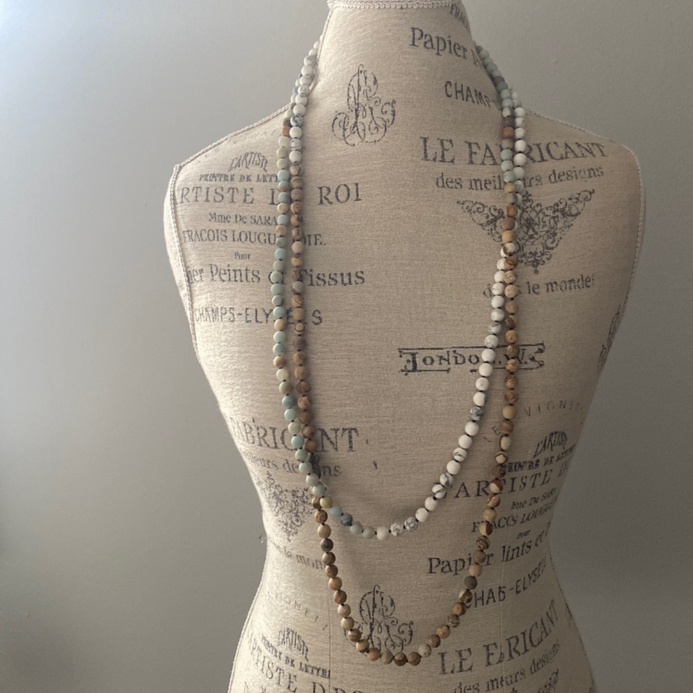40” long necklace